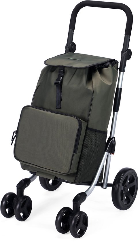 Chariot Course Transport Pliable Avec Roulette 100 X 40 X 47 Cm à Prix
