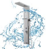 Douchepaneel met RVS Douchezuil – 5 Functies, Handdouche, Compleet Douchepaneel – Zilver