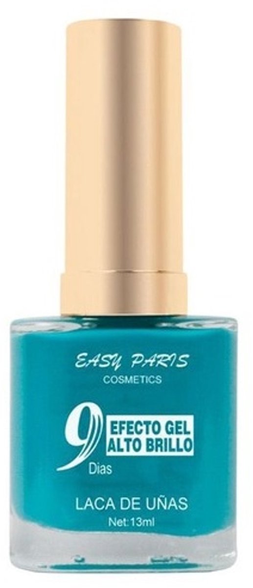 Easy Paris - Nagellak - Turquoise - Aquamarijn - Blauw - 1 flesje met 13 ml inhoud - Nummer 037