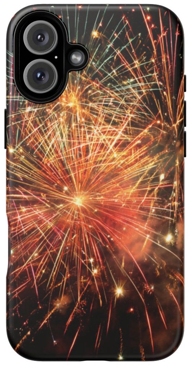 Kleurrijke Vuurwerkexplosie – Telefoonhoesje Geschikt voor iPhone 16 Plus