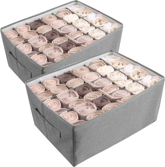 Nofaner 3 stuks stapelbare kledingkast-organizer, opbergsysteem, kledingkast, opvouwbare kast, ladebox, kledingkast, organizer voor slaapkamer, keuken, badkamer