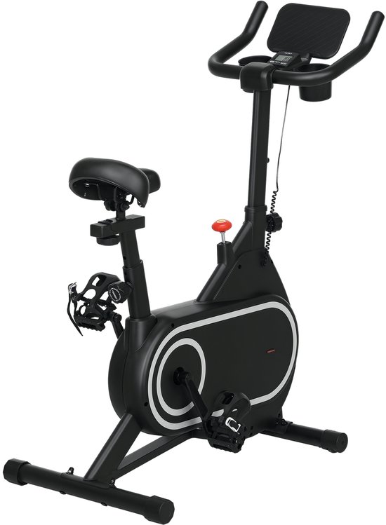 SPORTNOW-Hometrainer-Staal-93x48,5x112cm-Zwart