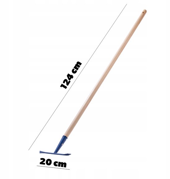 KADAX Mosschraper met lange messen, voegenkrabber met lange steel van hout, voegenreiniger voor het verwijderen van onkruid en mos, voegenverwijderaar van metaal (lengte: 124 cm) van Merkloos	 — afbeelding 4