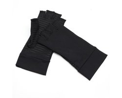 EXCITAT Handschoenen - Open vingertoppen - Reuma Compressie Handschoenen - Verlichting van Artritis en Reumatische Pijn - geschikt voor reuma, peesontsteking, zwelling - Maat M