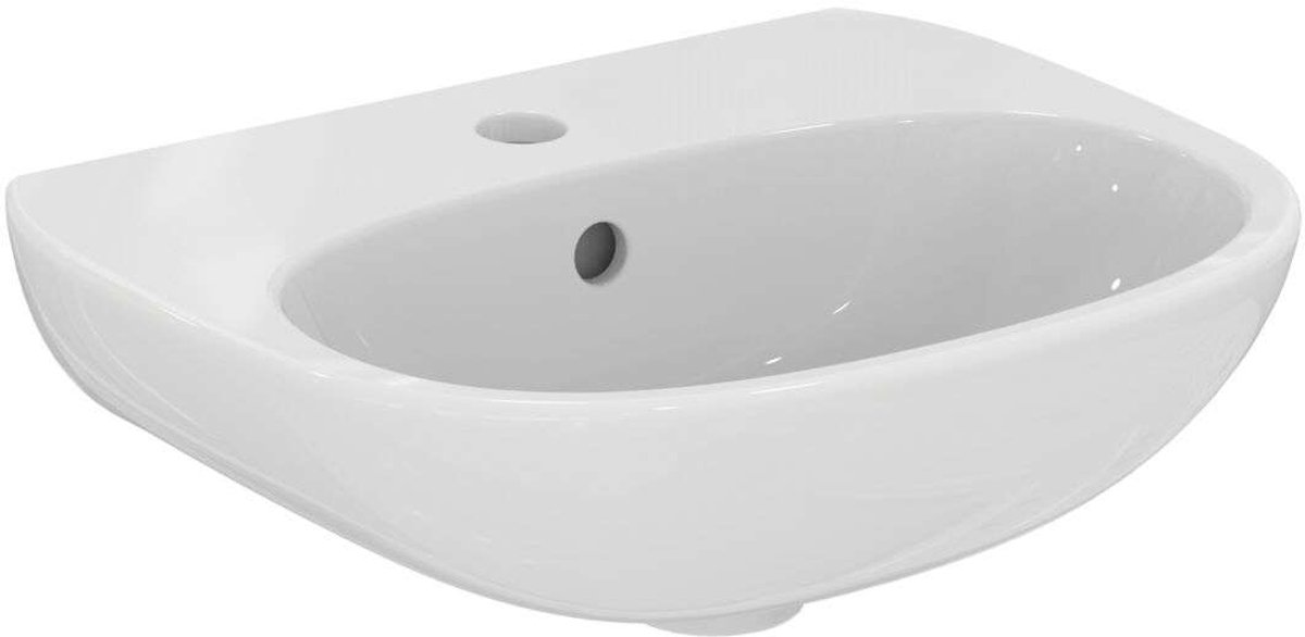 Ideal Standard Tesi - Fontein 45x36 cm, met overloop, met kraangat, wit T352401