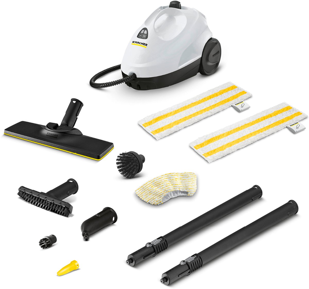 Kärcher SC 2 EasyFix Plus Stoomreiniger - Incl. extra accessoires - 3.2 bar - Oppervlakteprestatie 75 m² - Reservoir 1 l - Vloerreinigingsset EasyFix