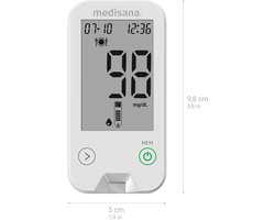 medisana Bloedglucosemeter Meditouch2 mg/dL (versie voor België)