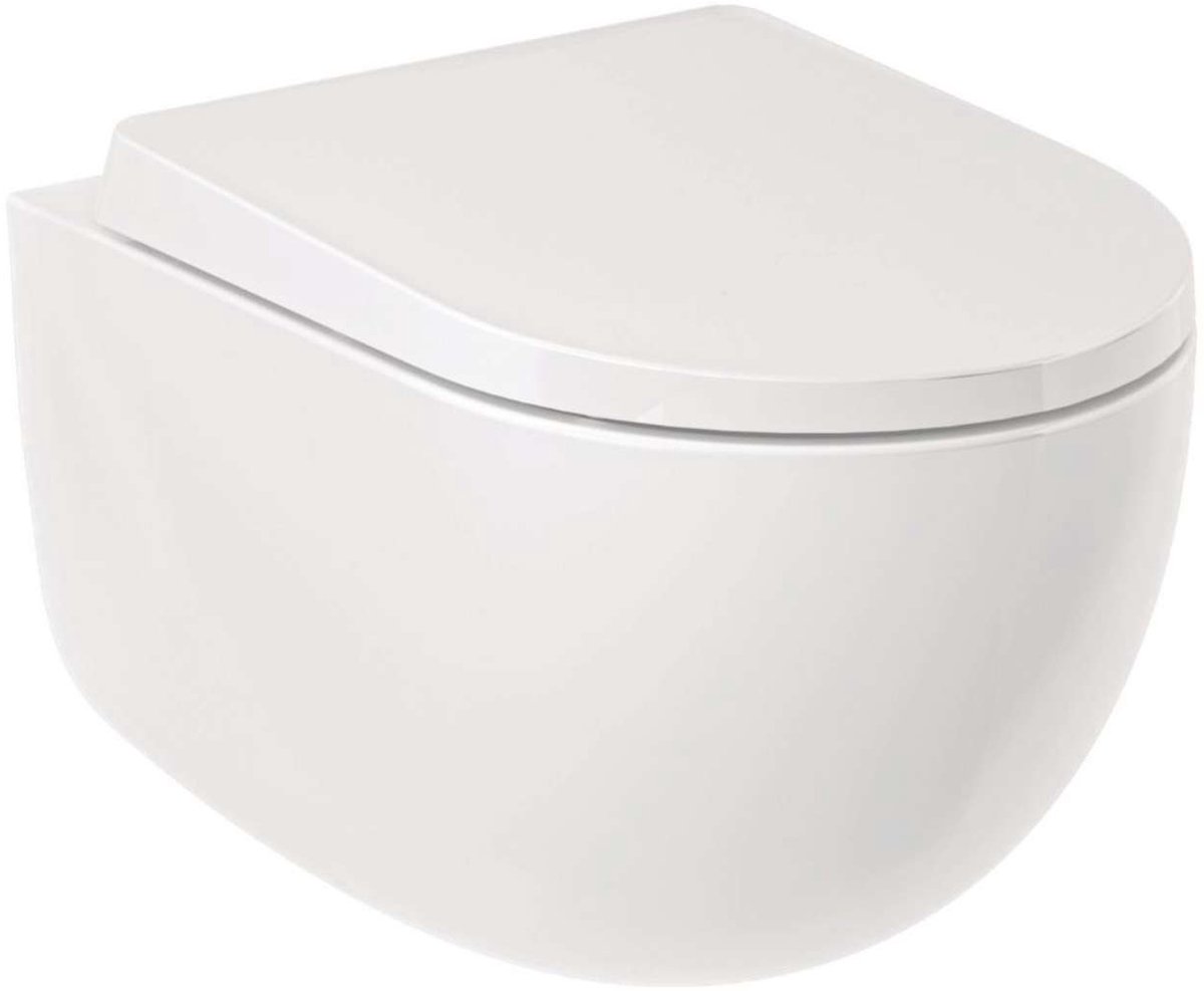 Kludi Resa D - Hangend toilet, Rimless, Spiralflush, glanzend wit 24WCW0243