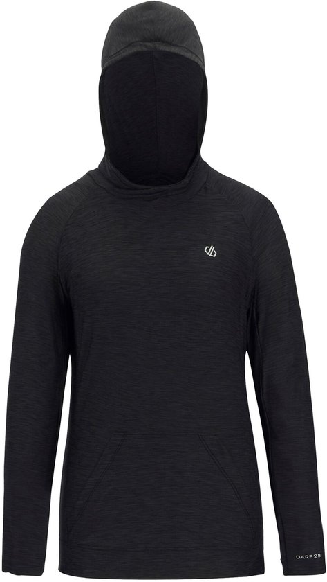 Dare 2B, Sprint City, Vochtregulerend lichtgewicht Dames Sport Hoodie, Black, Maat 42