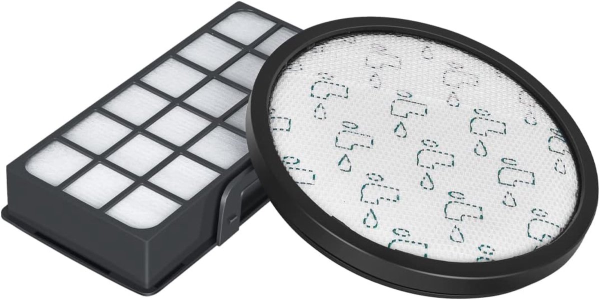 Set van 2 Rowenta Compact Power Cyclonic Filter Vervangende Filter Accessoires ZR006001-Professioneel filterpapier met siliconen afdichting, Hoogwaardig milieuvriendelijk materiaal-Verwijdert 99,98% stof-Geschikt voor RO7681EA & Silence Force modelle