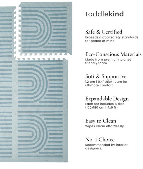 Toddlekind Washing Mat, Foldable Memory Foam Play Mat, 4 Toddlekind Washing Mat, Foldable Memory Foam Play Mat, 4