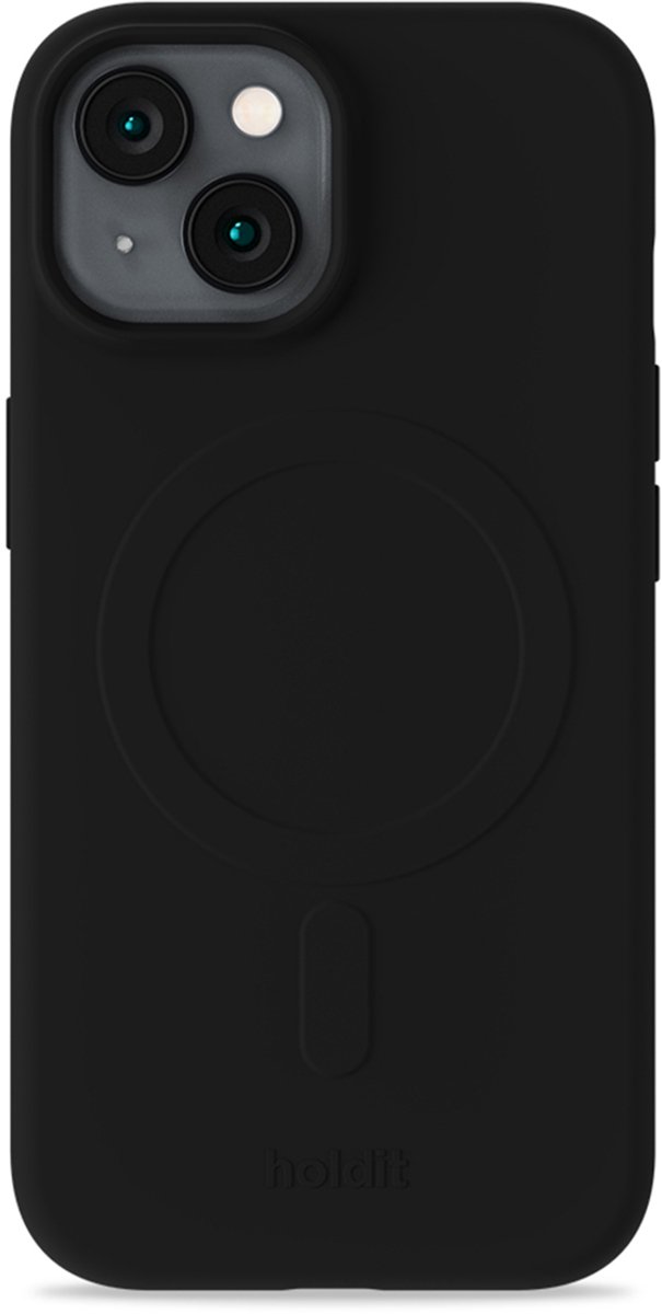 Holdit Soft geschikt voor MagSafe Case geschikt voor iPhone 17e / 16e / 15 / 14 / 13 - Black