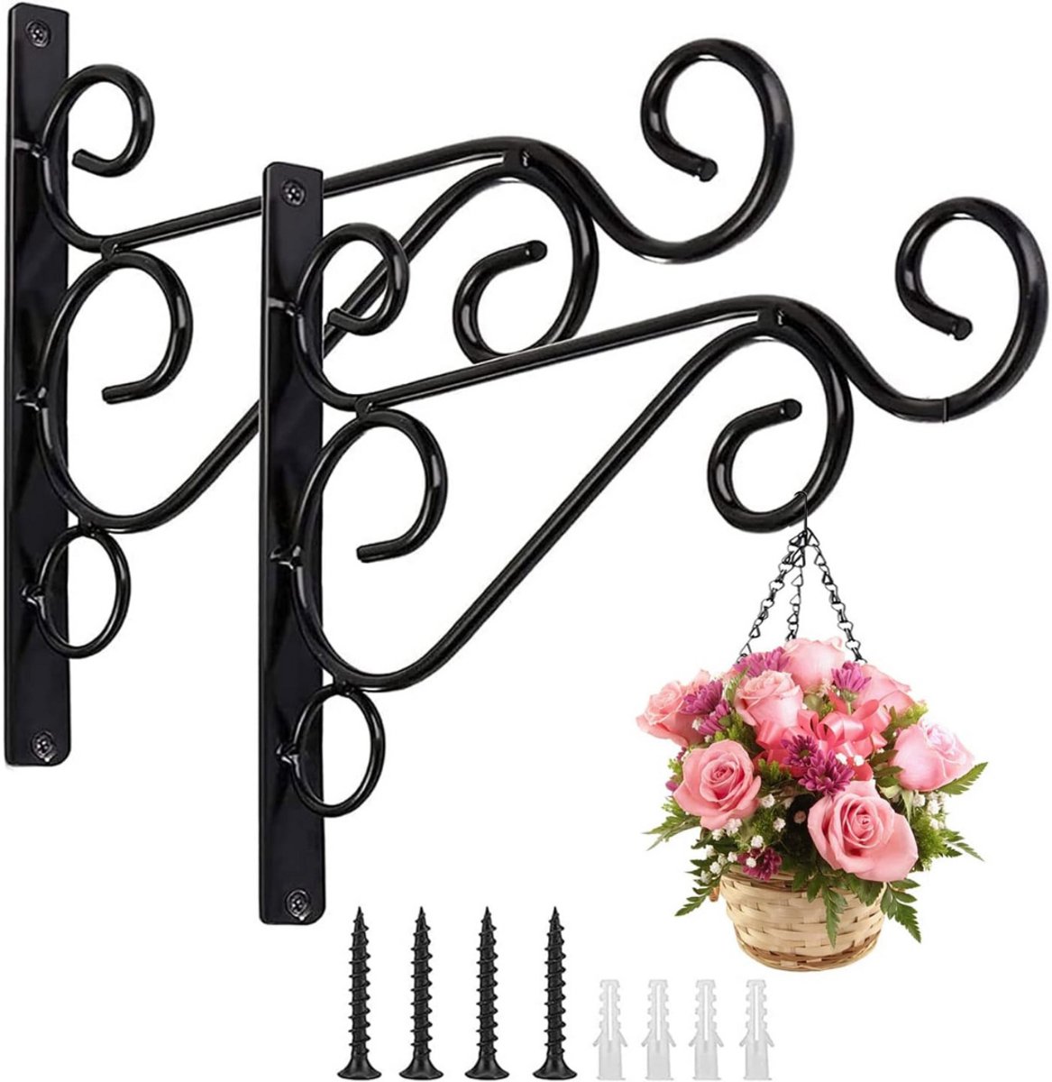 DailySupplies® Plantenhaak Hanging Basket - Muurhaak voor Planten - Wandhaak