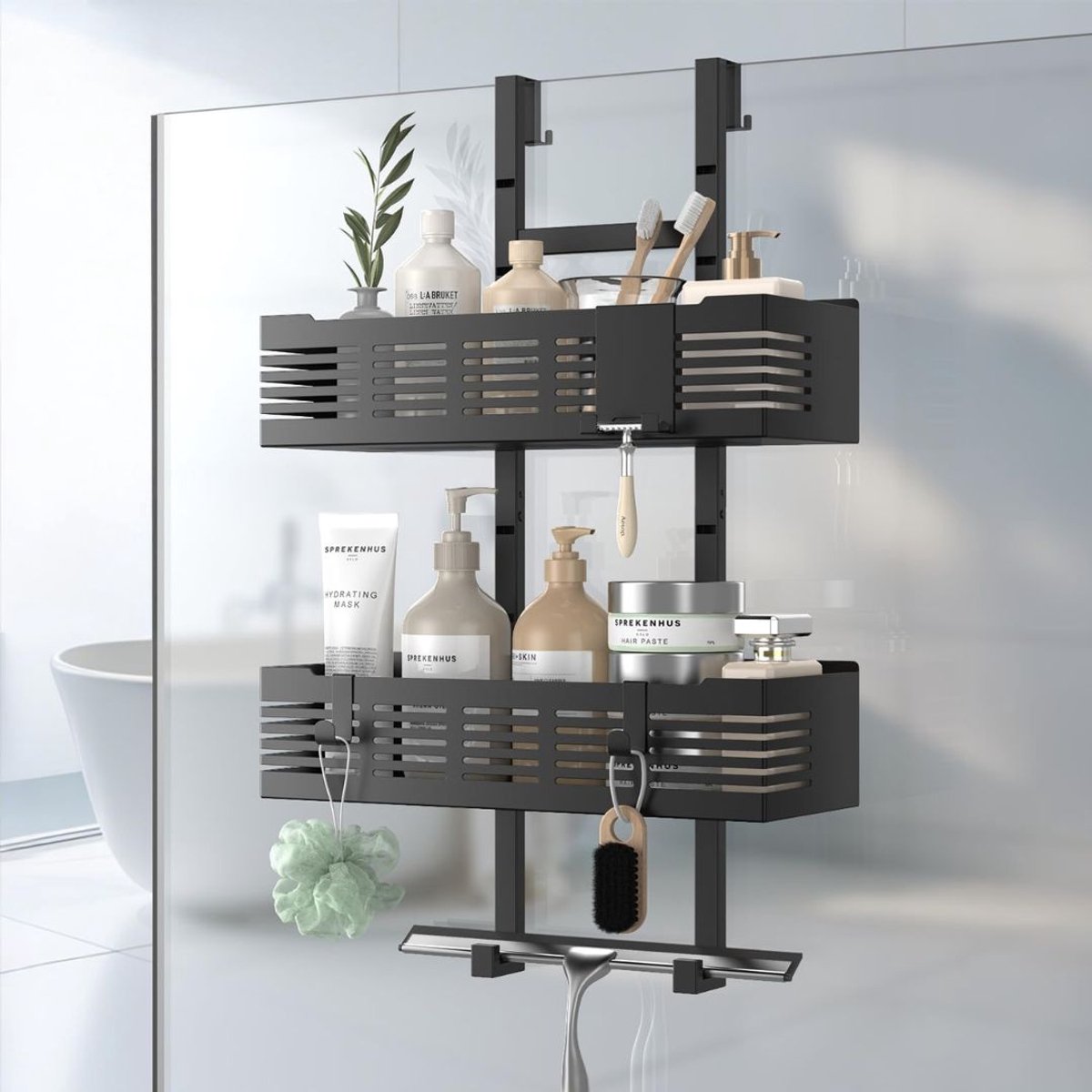 DailySupplies® Doucherek Zonder Boren - Telescopisch Doucherekje - Hangend