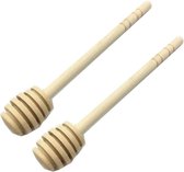 Lot de 2 mini bâtonnets à miel de 8 cm, bâtonnets à miel, bâtonnets à miel en bois pour la maison, bâtonnets à miel en bois, accessoire de mélange, mini bâtonnets à miel pour pot en nid d'abeille