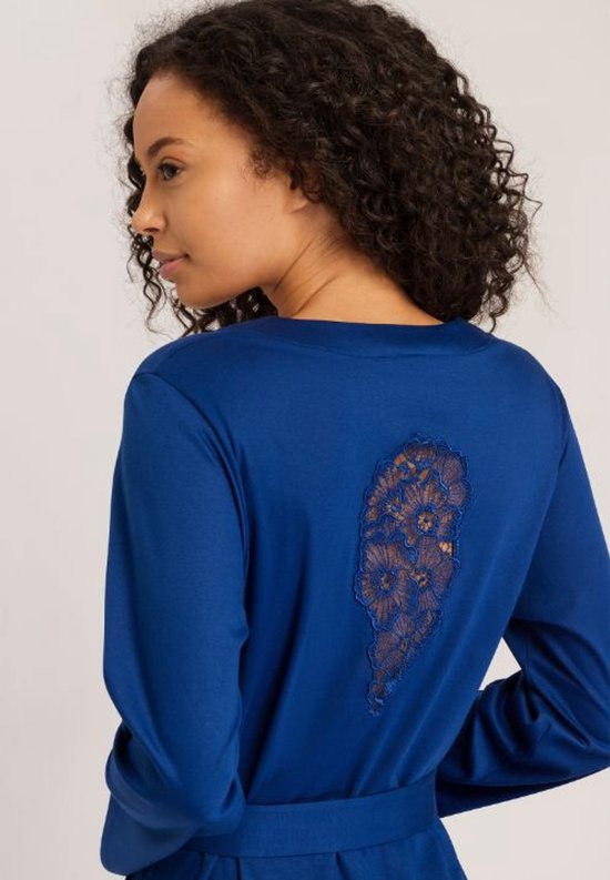 Hanro Naila Déshabillé 074999/074997 indigo - taille S