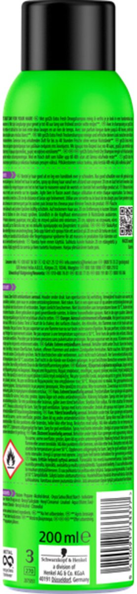 Got2b Droogshampoo Fresh & Fabulous - 3 x 200 ml - Voordeelverpakking