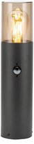 Avide Lampe d'extérieur sur pied Athen avec détecteur de mouvement - Lampe sur pied moderne PIR - 30 cm - LED - IP54 - 220-240 V - Zwart