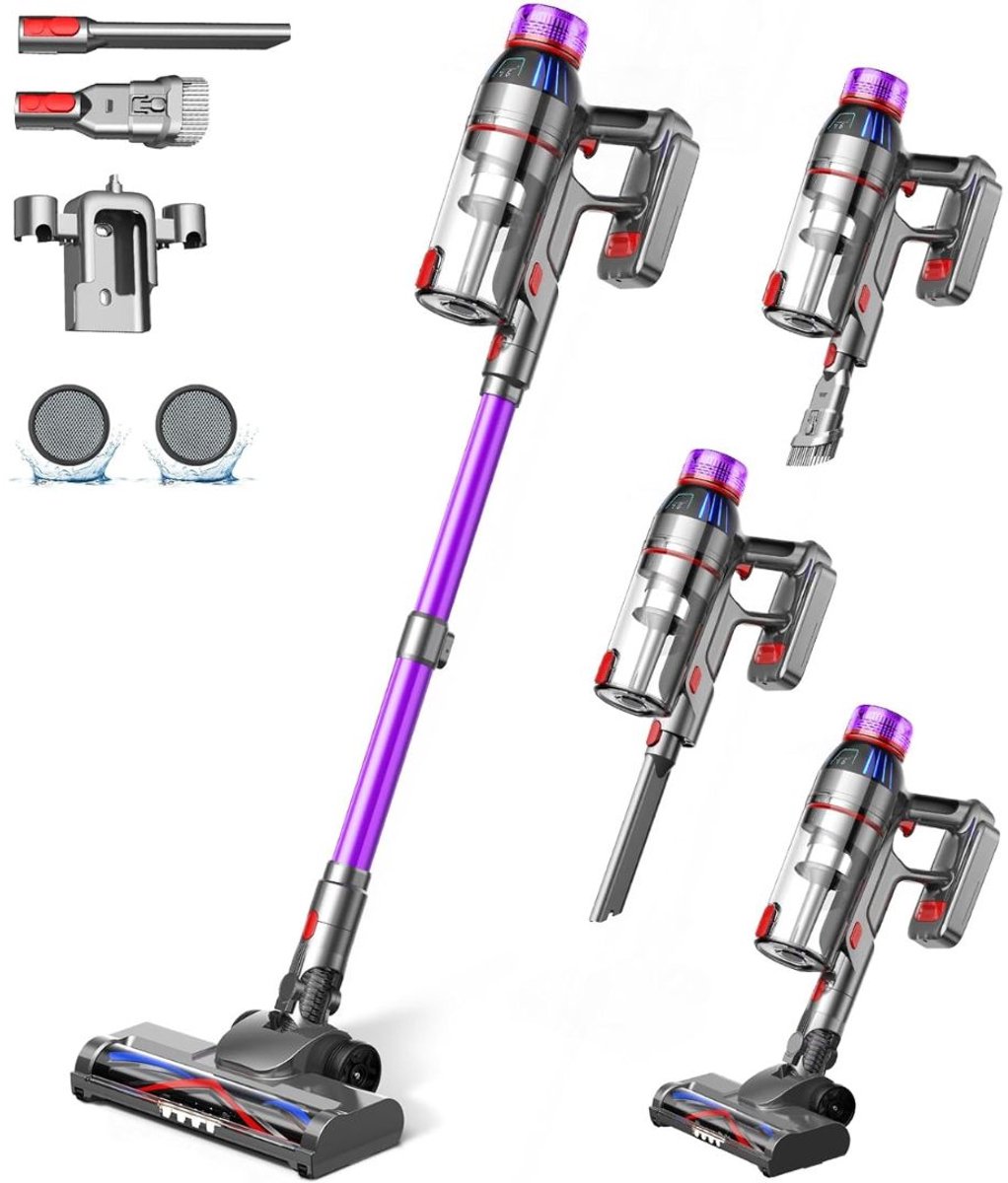 CLVP® Stofzuiger Draadloos - Steelstofzuiger Snoerloos - Tapijtreiniger