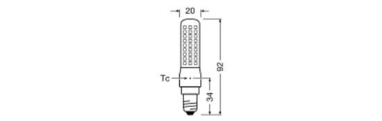 Foto: Voordeelpak 10x osram special t slim led e14 helder 7w 806lm 827 zeer warm wit dimbaar vervangt 60w