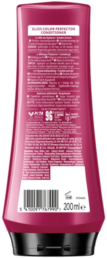 Schwarzkopf Gliss Kur Color Perfector Repair & Protect Conditioner