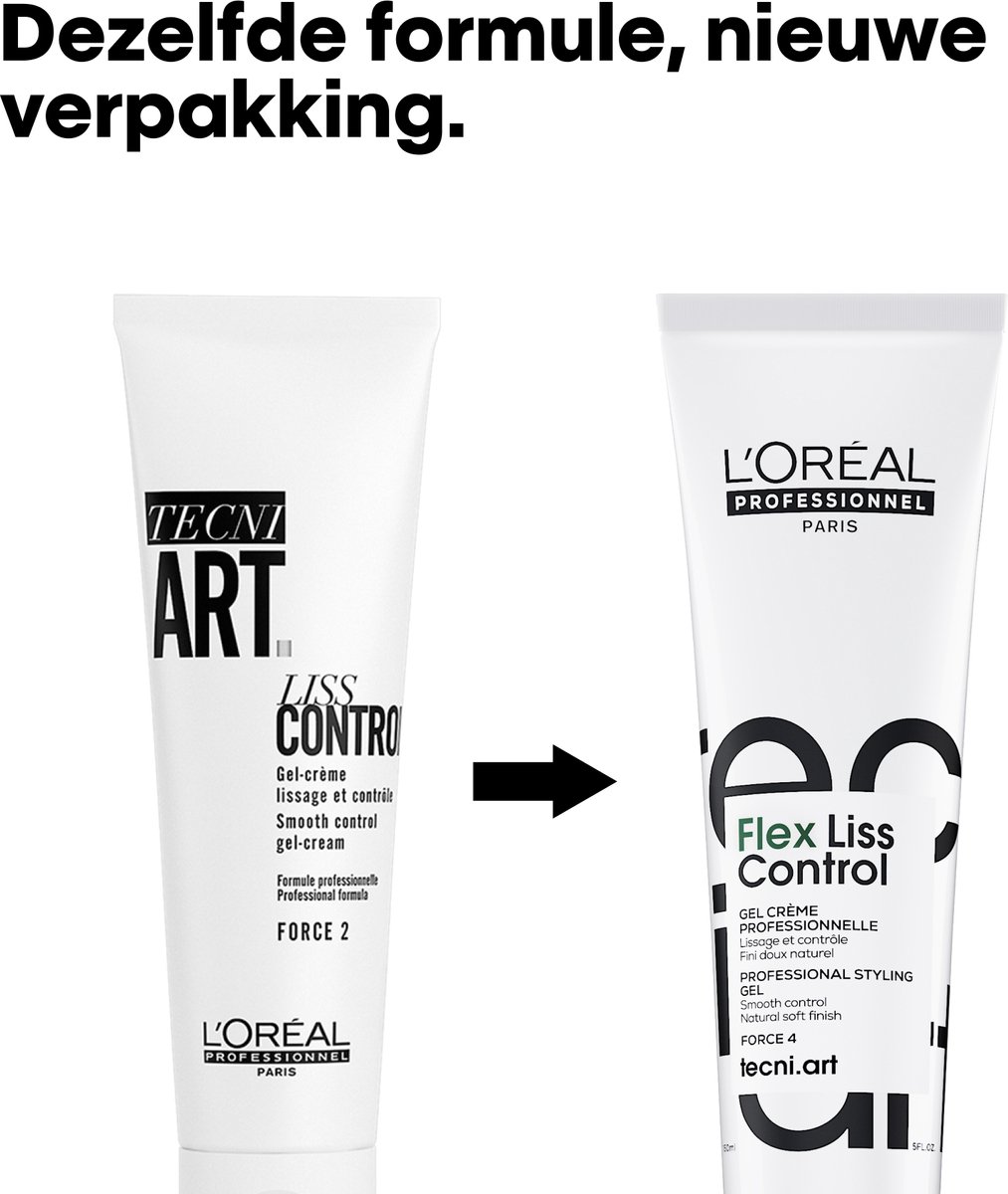 L'Oréal Professionnel Tecni.ART Flex Liss Control Styling-Crème - Fixerende en gladmakende formule - Voor krullend haar - 150 ml