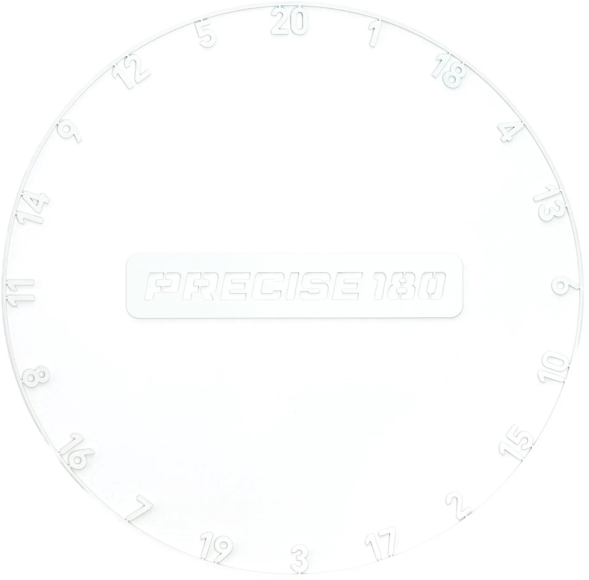 Precise180 Numberring Classic White - Cijferring Dartbord
