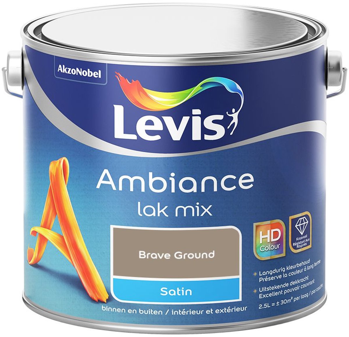 Levis - Ambiance Lak Satin Mix - Brave Ground - Mengverf - 2,5 L