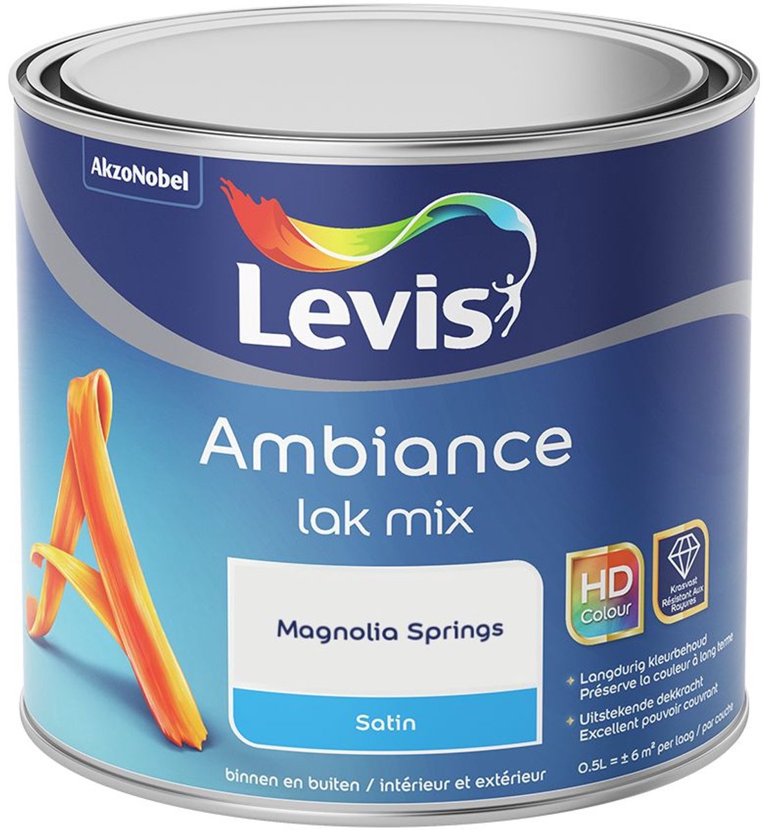 Levis - Ambiance Lak Satin Mix - Magnolia Springs - Mengverf - 0,5 L