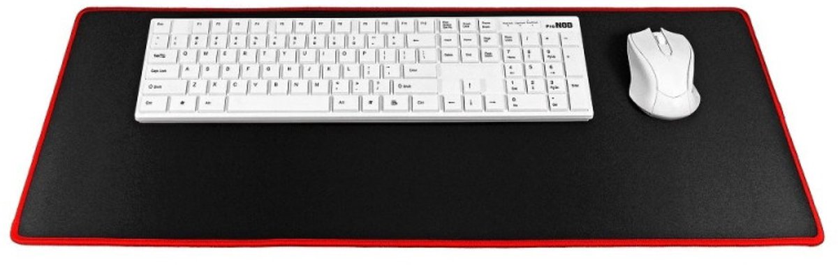 Gaming Muismat Groot 700x300x3 mm Zwart-Rood