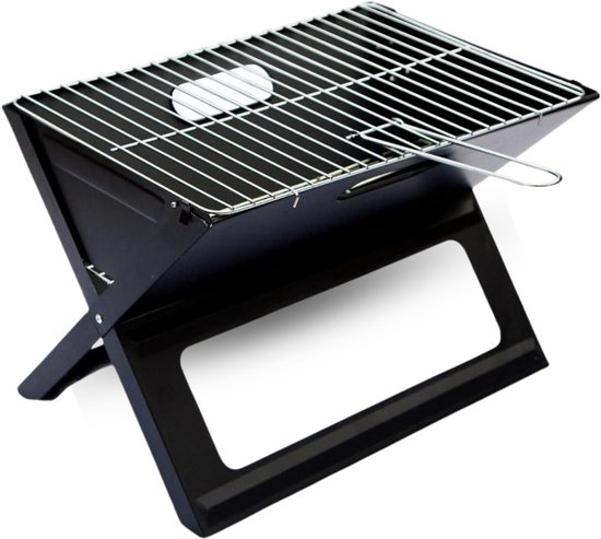 Opvouwbare Barbecue - Inklapbaar - Ideaal voor Camping, Strand & Park - 45x35x30cm - 2.7kg - Roostertang - Gemakkelijk Te Transporteren & Op Te Bergen - BBQ van Draag Gestel — afbeelding 2