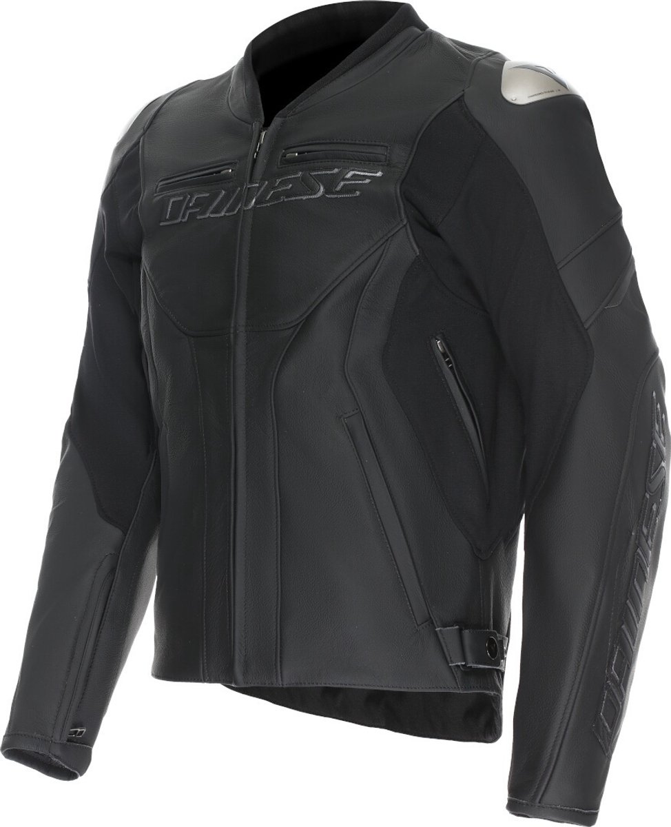 Dainese Racing 5 Zwart Leren Motorjas - Jas
