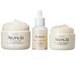 Arencia - Rice Glow Skincare Set – Complete Routine (Cleanser, Toner & Cream) – Hydratatie & Glow - 200ml