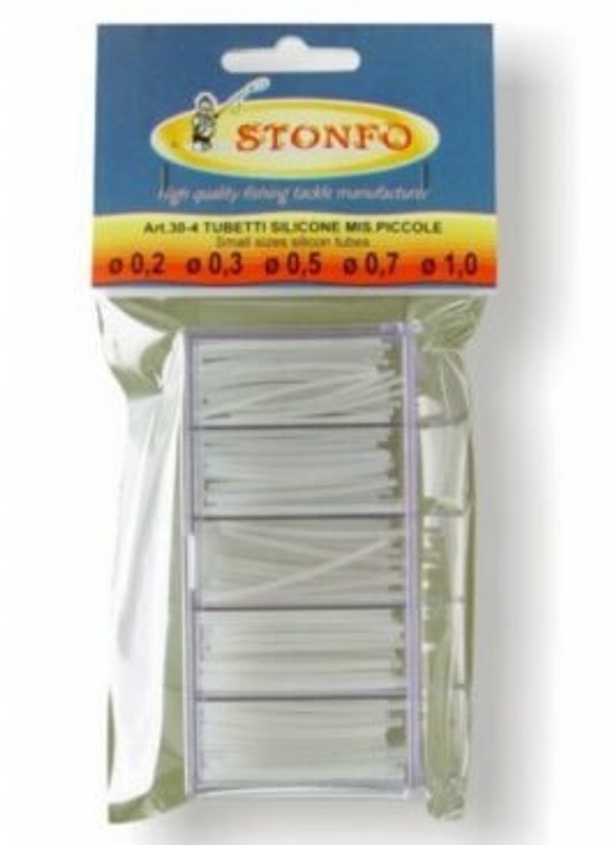 Stonfo Assortiment Silicone Tube - Maat : Small (0.2-0.3-0.5-0.7-1.0mm)