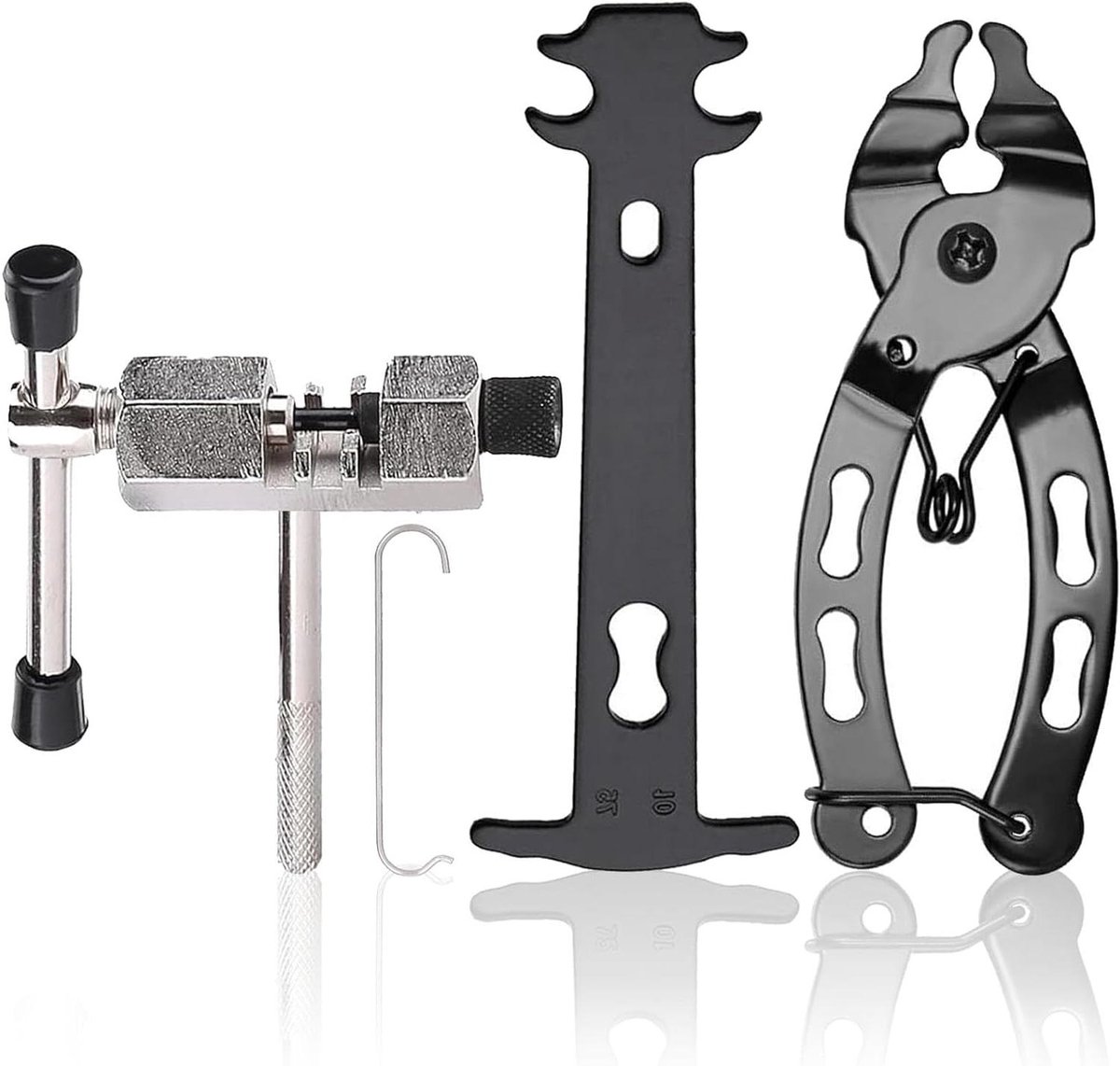 Allecto Plus - Fietsketting Gereedschapsset - Kettingnieterset voor Fietsen - Draagbare Kettingtang - Kettinghaak - Kettingmes - Racefietsen & Mountainbikes - Verwijderen Kettingschakels - Set van 4 Stuks
