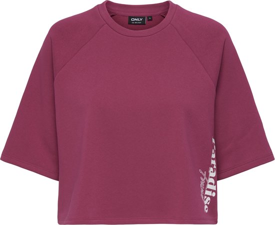 ONLY - ONLCORA S/S PRINT O-NECK UB SWT Dames Trui