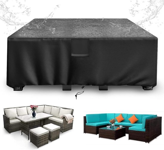 Waterdichte Tuinmeubelhoezen 250 X 90 Rotan Meubelhoezen Waterdicht 420d Oxford Stof Tuinhoes Voor Meubelkubus Vierkant Met Winddichte Gespen Anti Uv 50 Cm Lxbxh 1876254294