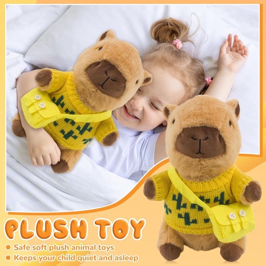 Equivera Capybara Knuffel - Capibara Knuffel - Capibara Pluche