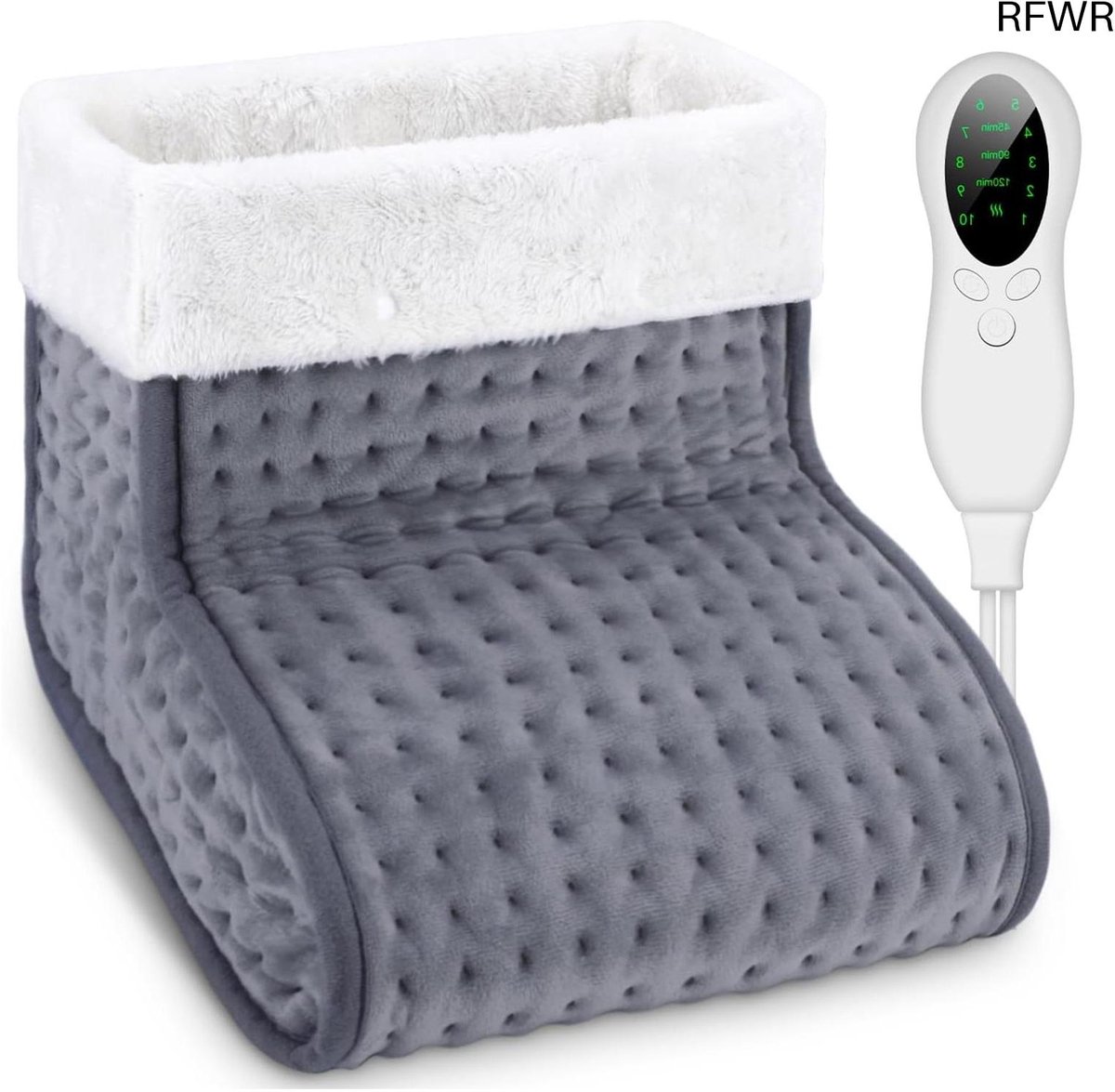 RFWR® Elektrische Voetwarmer met Wasbare Binnenvoering en 10 Temperatuurniveaus