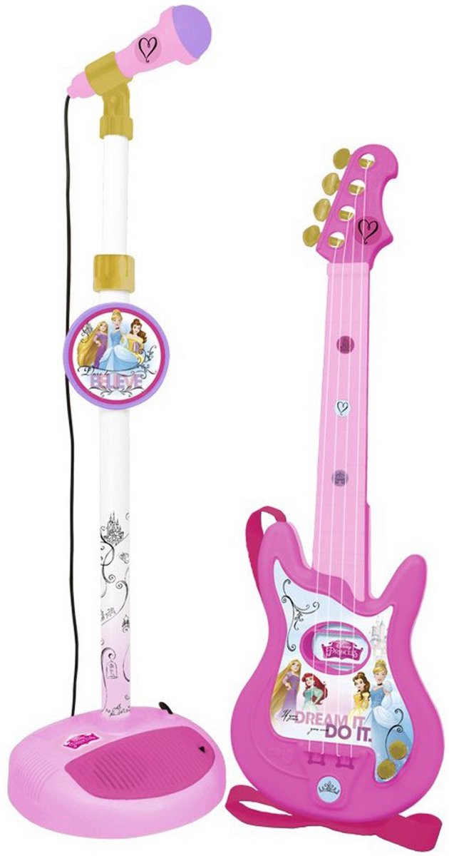 Kindergitaar Reig Microfoon Roze Disney Prinsessen