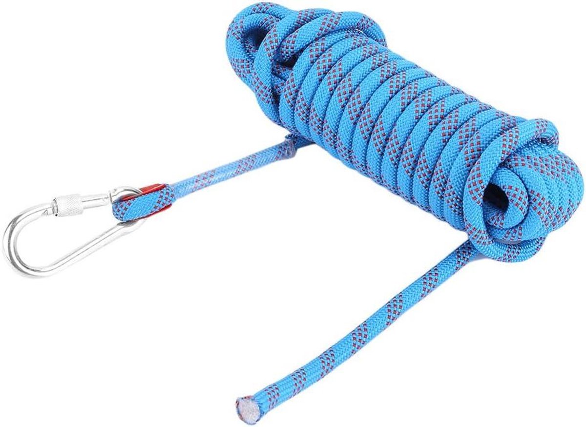Allecto Plus - Klimtouw 12mm, Statisch Touw voor Outdoor Klimmen, Nood Overleving, Kamperen - Maximale Belasting 2100kg (10m)