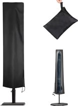 Parasolhoes - 190×50×30cm - Staande Parasol - Stevig & Duurzaam - Waterdichte Parasolhoes 420D - Met Rits, Trekkoord En Opberghoes - Waterdichte / Stofdicht / Weerbestendig - Zwart - Voor Zweefparasol En Staande Parasol