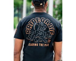 PRIDEorDiE LEADING THE PACK T-shirt Zwart - XXL