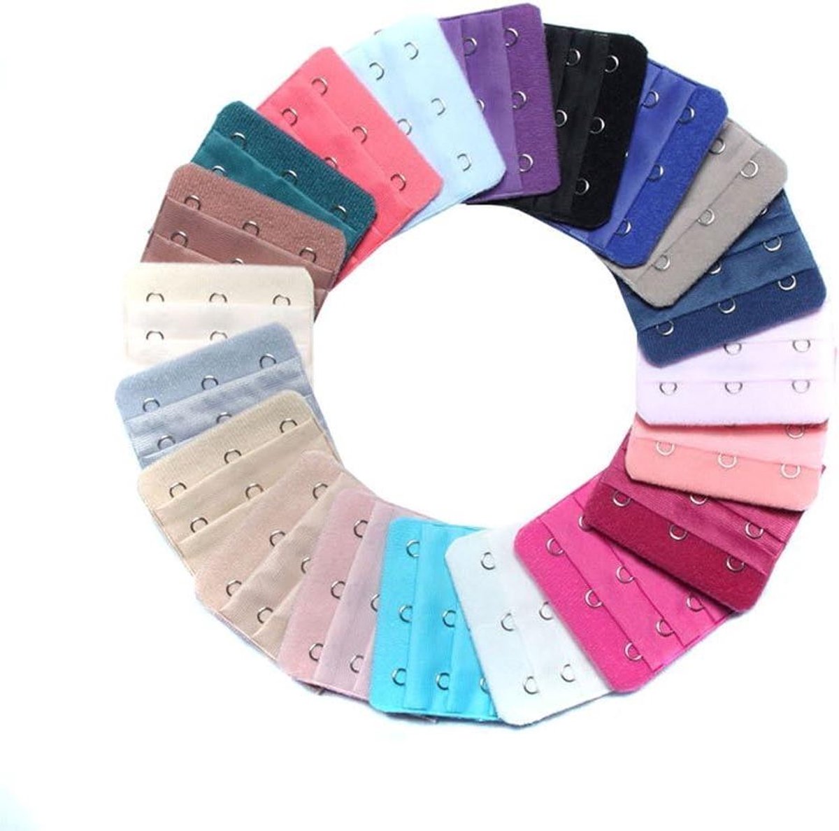 Vrouwen Bra Extender Riem 10 Stuks - 3-Haak 3 Rijen - Diverse Kleuren - Plus Maat