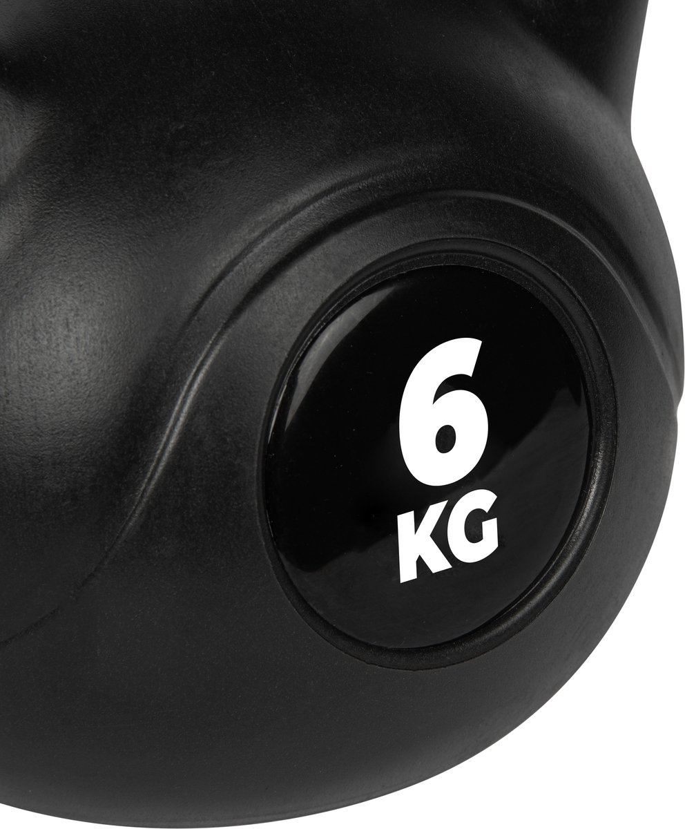 VirtuFit PVC Kettlebell - 6 kg - Handvat met Extra Grip - Anti-Slip Laag - Fitness Gewichten - Functioneel & Conditie Trainen - Krachttraining - Kettlebells – foto 3