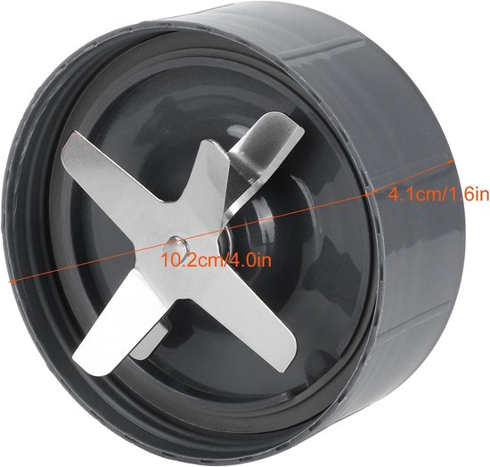 Allecto Plus - Vervangende Blenderbeker en Mes van Roestvrij Staal voor Blender van 600W en 900W — afbeelding 4