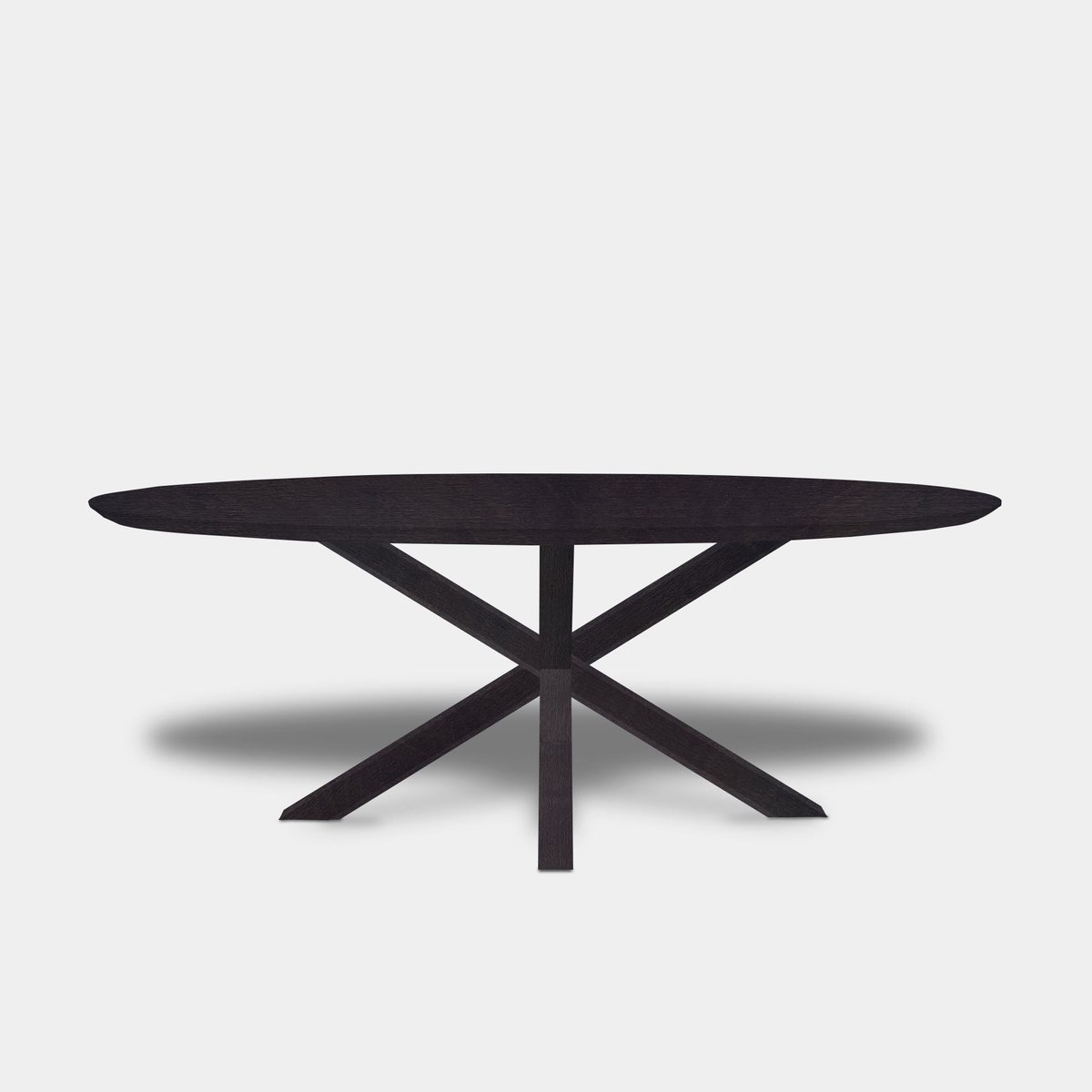 Tafel Ovaal Eikenhout - Matrix Hout - Night Glow