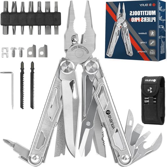 BIBURY Multi Tools, Multifunctional Folding Pliers