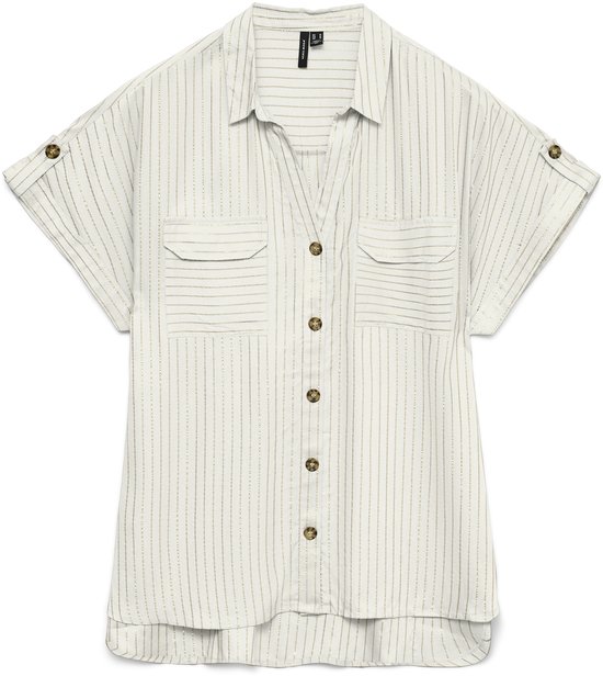 VERO MODA - VMBUMPY SS SHIRT AOP WVN NOOS - Dames - Blouses