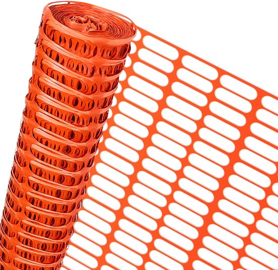 Filet de protection - 1x30m - orange - Filet de protection - Filet pour pistes de ski - Résistant aux intempéries - Protection UV - Clôture de chantier - Pour Jardin, campagne